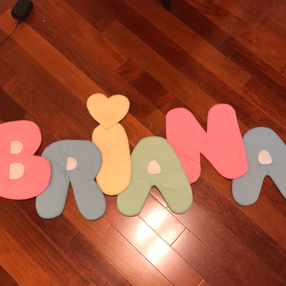 Briana - Quilted Name wall hanging